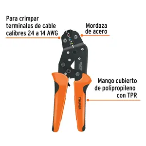 Herramienta de crimpado BOX 3 para terminales, TRUPER - Product Image 2
