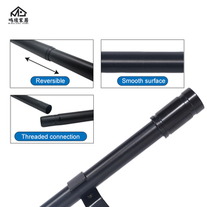 Tringle à rideau <span class=keywords><strong>de</strong></span> <span class=keywords><strong>douche</strong></span> télescopique moderne en métal antirouille, robuste, design imitation bois, réglable pour la maison et la cuisine - Product Image 3