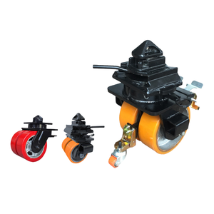 Ruedas de PU de doble rueda de 8 pulgadas, rodamiento Industrial antiestático con certificación CE, ruedas remolcables de capacidad de 10 toneladas para envío ISO - Product Image 1