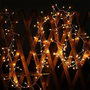 <span class=keywords><strong>Guirlande</strong></span> Cluster Amber <span class=keywords><strong>Led</strong></span> <span class=keywords><strong>Micro</strong></span> Wire Copper Dewdrop Christmas Decorative Fairy String Lights for Decoration - Product Image 5