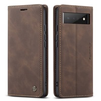 Étui portefeuille magnétique rétro vintage Caseme pour Google Pixel 10 10A Pro XL 9A 9 8 Pro 7 7A 6 Pro, coque de téléphone à rabat en cuir avec support