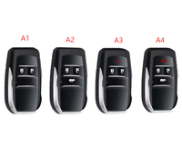 Coque de clé pliable modifiée pour Toyota RAV4, Wish, Camry, Hiac, Corolla, Hilux, Fortuner – Étui de clé de voiture amélioré