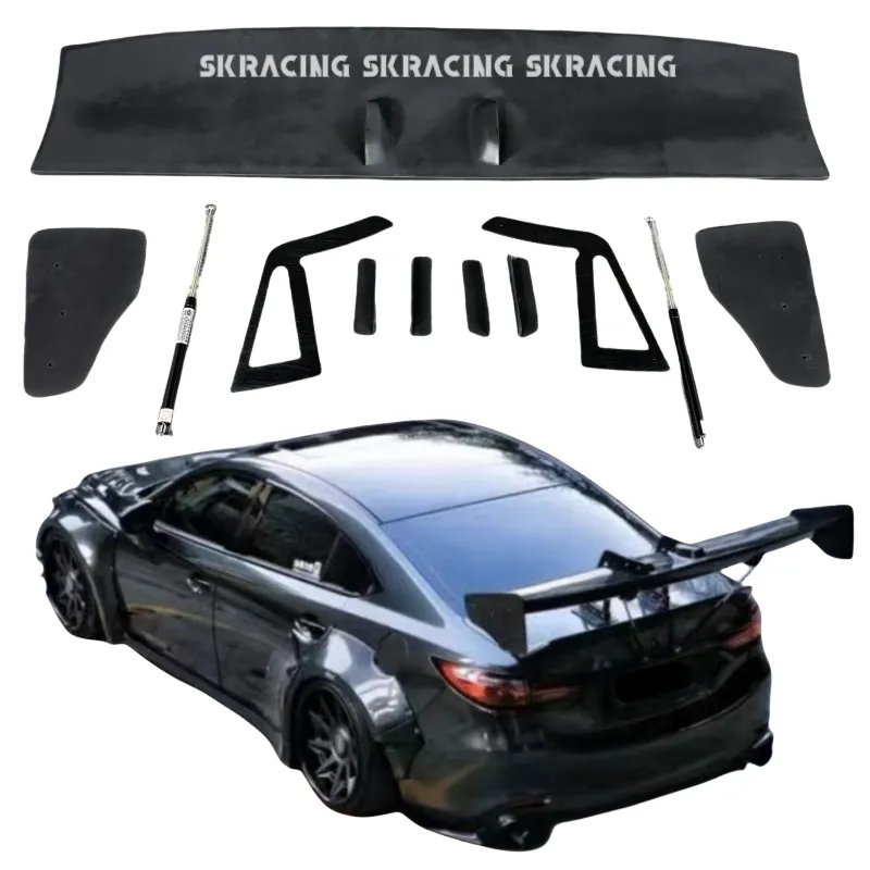 Notchback phổ phụ tùng ô tô Spoiler cánh GT phong cách xe phụ tùng ô tô phổ quát phía sau Spoiler cánh bên ngoài GT cố định Bộ dụng cụ cơ thể xe