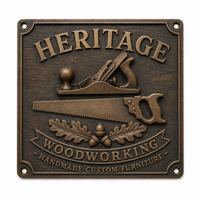 Papan Tanda Logam Vintage, Papan Logam Retro Vintage Lucu dengan Lubang Gantung, Besi, Teks yang Dapat Dikustomisasi untuk Bar, Kafe, dan Dekorasi Rumah
