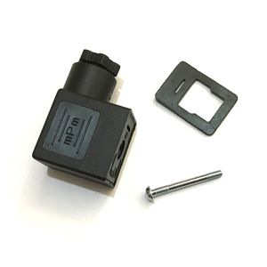 กล่องเชื่อมต่อ BLACK DIN 43650B พร้อมสกรูและปะเก็น ขั้วต่อโซลินอยด์คอยล์ ไม่มีไฟ LED แสดงสถานะ  OEM ปรับแต่งได้ - Product Image 2