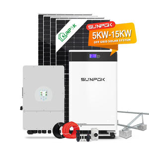 ハイブリッドソーラーパネルキットコンプリート68 10 12 Kw Stocka Panneau Solaire Reseau with 500W Load <span class=keywords><strong>Power</strong></span> 25kw Solar <span class=keywords><strong>Power</strong></span> Bank 30kw - Product Image 1