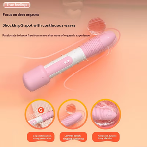 هزاز سيليكون بـ 9 ترددات لنقطة G قابل لإعادة الشحن عبر USB مقاوم للماء بأنماط اهتزاز متعددة لعبة جنسية للاستمناء المهبلي للنساء - Product Image 4