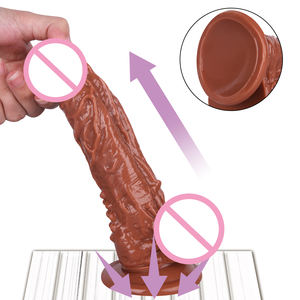 Günstiger Fabrik-Großhandel Einführbarer Penis Frauen Masturbator Kristall PVC Dick Erwachsenen Sexspielzeug Manueller Realistischer <span class=keywords><strong>Dildo</strong></span> für Frauen - Product Image 4