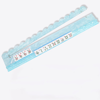 Supports de Mahjong Américain Magnétiques 2-en-1 en Acrylique de Luxe de Haute Qualité avec Poussoirs pour 4 Joueurs, Bordure Ondulée, Motif Coquille Bleue