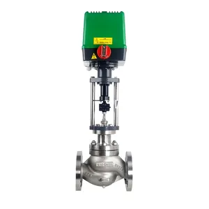 3-outlet Shunt Electric Regulating Valve DN65 Thermal Oil High-temperature Steam Combining Valve Flow Proportional Control Valve