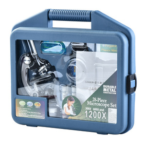 Ensemble de microscopes pour enfants, 300X 600X 1200X, construction en métal, Kit d'expériences scientifiques pour enfants, jouet éducatif - Product Image 1