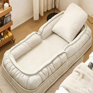 Sillón Moderno de Terciopelo, Respaldo Sólido, Relleno de Espuma Suave, Mueble de Sala de Estar, Estilo Contemporáneo, Color Verde - Product Image 3