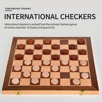Jeu d'échecs et de backgammon en bois 3-en-1, plateau pliable avec rangement, jeu de stratégie portable pour adultes, enfants, famille, cadeau