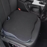 Coussin de siège de voiture en mousse à mémoire de forme réglable et respirant personnalisé pour siège de voiture conducteur passager améliorer le soulagement de la sciatique noir