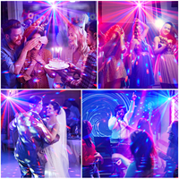U`King Mini USB Wiederaufladbare Magische Kugel Disco-Licht Tragbares Stroboskop-Atmosphärenlicht RGB-Partyleuchte
