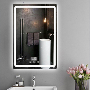 Espejo <span class=keywords><strong>de</strong></span> <span class=keywords><strong>Baño</strong></span> Rectangular con Retroiluminación LED, Espejo <span class=keywords><strong>de</strong></span> Vanidad Inteligente <span class=keywords><strong>de</strong></span> Pared con Función Antivaho y Pantalla <span class=keywords><strong>de</strong></span> Tiempo - Product Image 5