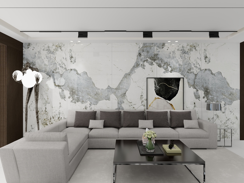 Large Formate Glazed Polished Porcelain Tile