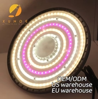 Lampe de culture LED COB UFO 200W à spectre complet pour serres, plantes succulentes, légumes et fleurs