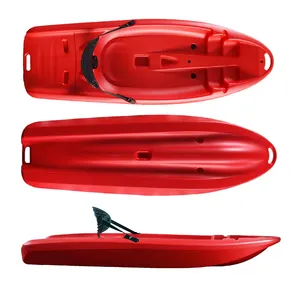 Kayak per bambini monoposto con scafo in HDPE resistente in plastica rigida soffiata per bambini Kayak per uso esterno Sit-On-Top per bambini
