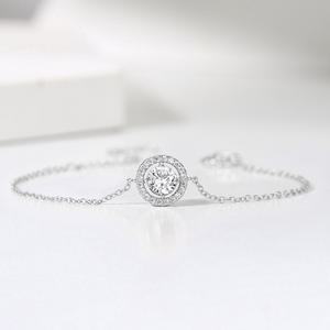 Nuovi Design <span class=keywords><strong>Bracciale</strong></span> <span class=keywords><strong>Sottile</strong></span> con Catena in Zirconi Regolabile Placcato <span class=keywords><strong>Oro</strong></span> Rosa 18k per Donna Regalo per Matrimonio Anniversario Festa H101-M - Product Image 5