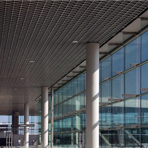 Hiện Đại Mở Di Động Kim Loại Lưới Tản Nhiệt Treo Trần Gỗ Màu Đen Loại Với Nhôm Lưới Đục Trần Nghệ Thuật - Product Image 4