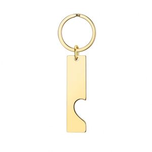 Fashion Waterproof <b>Mirror</b> Polished Blank Joint <b>Irregular</b> Shape Stainless Steel Keychain with Engraved Letters DIY - Product Image 5