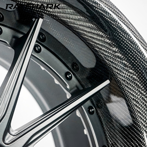 Ruedas de Fibra de Carbono de Tres Piezas RS Personalizadas de 20 y 21 Pulgadas 5x114.3 5x120 5x130 con Bloqueo Central para Model 3 M3 - Product Image 3