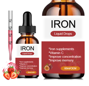 Fabbrica OEM private label custom prodotti per la cura della salute integratore per bambini ferro liquido gocce bere ferro integratore a base di erbe - Product Image 1
