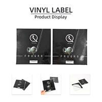 Étiquettes personnalisées en vinyle noir avec kit de démarrage et kit de passage d'air pour les lignes de présentation, service d'impression OEM