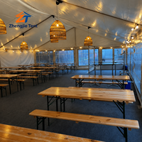 Dôme transparent en PVC pour tente, idéal pour les événements en bord de mer, les dîners en plein air, les fêtes sur la plage, les salons extérieurs et les spectacles du coucher du soleil