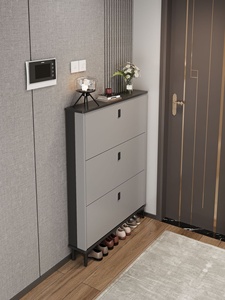 Zapatero de entrada ultrafino moderno y <span class=keywords><strong>barato</strong></span>, gran capacidad, almacenamiento tipo abatible, muebles de entrada de lujo para sala de estar y hogar - Product Image 5