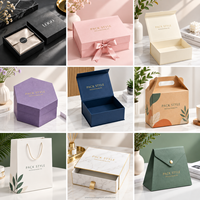 Boîte de présentation magnétique pliable de luxe personnalisée, grand format, bleu classique, papier rigide épais, pour offrir en cadeau