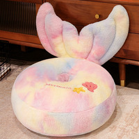Dessin animé mouton loutre chaise en forme d'animal doux en peluche canapé confortable chat coussin pp coton sirène queue sol tatami paresseux canapé