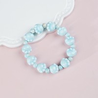 Pulseras de Cuentas de Cerámica con Diseño de Animales Lindos (Perro, Gato, Cerdo, Panda), Pulseras Tejidas con Cuentas de Cerámica Coloridas con Conchas Marinas y Flores, Regalos para Niños y Niñas