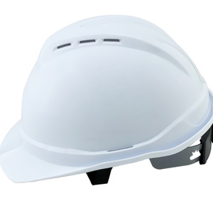 Casque de sécurité industriel blanc de type V, suspension à 6 points, sans fentes - Product Image 4