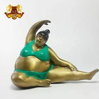 Offre Spéciale Taille Personnalisée Célèbre Grosse Femmes Statue Sculpture En Bronze Herbe En Métal grandeur nature pour la Décoration Extérieure