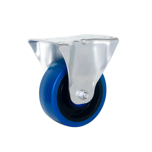 100 mm 4 "Blau TPR <span class=keywords><strong>Europe</strong></span> Style Industrial Wheel Caster Mittlere Hoch leistungs rollen Brems typ für Trolley Genre <span class=keywords><strong>Casters</strong></span> Machine - Product Image 6