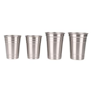 Gobelet à bière personnalisé en acier inoxydable de qualité alimentaire de 16 oz avec logo personnalisé, empilable et durable, capacité de 500 ml - Product Image 1