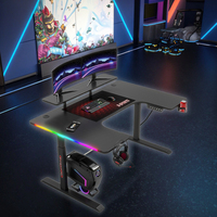 Table de jeu ergonomique convertible en métal, hauteur réglable, inclinaison réglable, surface en fibre de carbone, finition anti-reflet pour une utilisation prolongée