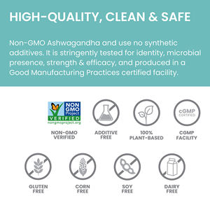 Extractos de Ashwagandha Orgánica, Rejuvenece la Función <span class=keywords><strong>Adrenal</strong></span>, 60 Cápsulas para Hombres y Mujeres, 60 Cápsulas de Ashwagandha - Product Image 4