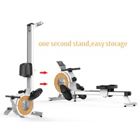 Máquina de Remo para Uso Doméstico, Silenciosa, Plegable, Equipo de Fitness Multifuncional, Cardio, Pantalla Electrónica Inteligente