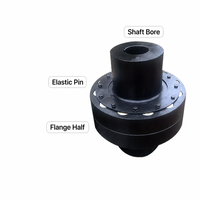 Accouplement d'arbre à broches ZL ZLL 45 #   Accouplement à broches élastiques en acier pour réducteur, convoyeur, monte-charge minier OEM ODM