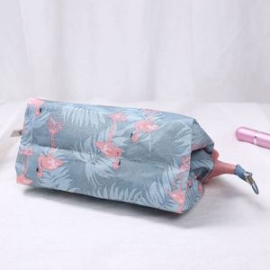 Grande trousse de maquillage de voyage en feutre, personnalisable avec logo, pliable, en toile et maille, transparente, pour kits de maquillage et organisateur - Product Image 3