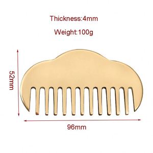 Hochwertiges Metall Kupfer <span class=keywords><strong>Gua</strong></span> <span class=keywords><strong>Sha</strong></span> Kamm Kopfhaut Kopf massage Messing Haar kratz kamm für Hals und Körper Spezial geschenke - Product Image 6