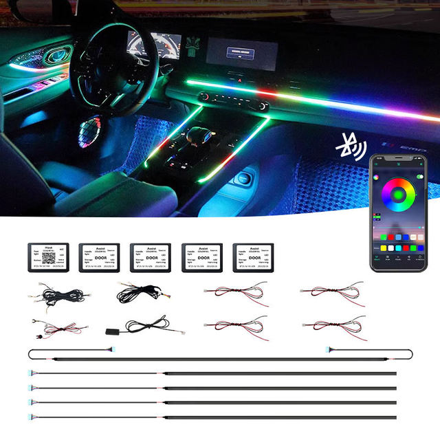 Factory Direct Sale New Style 98% Car Model Ambient Lighting LED Strip for 12V Car
