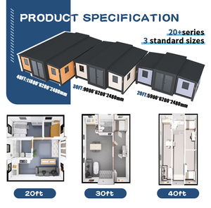 Đúc sẵn 3 phòng ngủ 20ft mở rộng container nhà văn phòng xây dựng thiết kế hiện đại không thấm nước gấp ngôi nhà nhỏ - Product Image 3