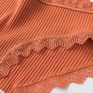 Culottes féminines sexy respirantes taille mi-haute, style boyshort, avec bordure en dentelle, confortables pour le quotidien - Product Image 4