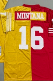 San Francisco Throwbacks da uomo # 32 <span class=keywords><strong>Ricky</strong></span> Watters # 16 Joe Montana # Maglia cucita 52 Patrick Willis e altri numeri - Product Image 3