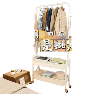 Porte-<span class=keywords><strong>manteau</strong></span> sur pied en métal personnalisé avec présentoir à cintres vertical amovible Support à cintres pour chambre à coucher pour étagère de rangement - Product Image 1