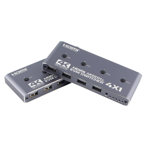 4 Port USB KVM Switch <strong>HDMI</strong> Switcher 4 in 1Out Support 4pcs <strong>Computers</strong> 4 USB2.0 &amp; 1 HDMI2.0 Port <strong>Output</strong> 4K 60HZ with Remote - Product Image 4